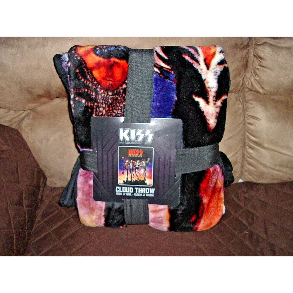KISS Destroyer 60"x70" Album Full Color Cover Artwork, Cloud Throw Blanket New